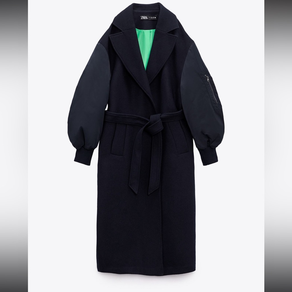 Lightly worn Zara wool/bomber coat
